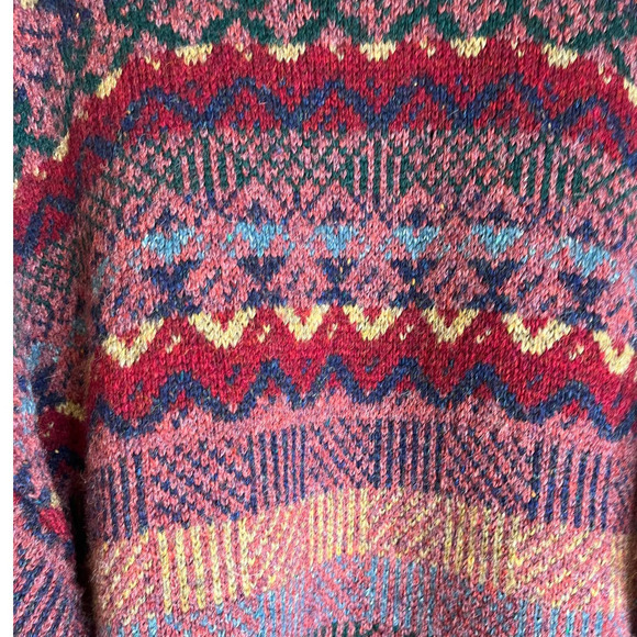 Vintage Clan Royal 100% Wool Crew Neck Pullover Sweater Scotland Men's Large - Picture 6 of 7